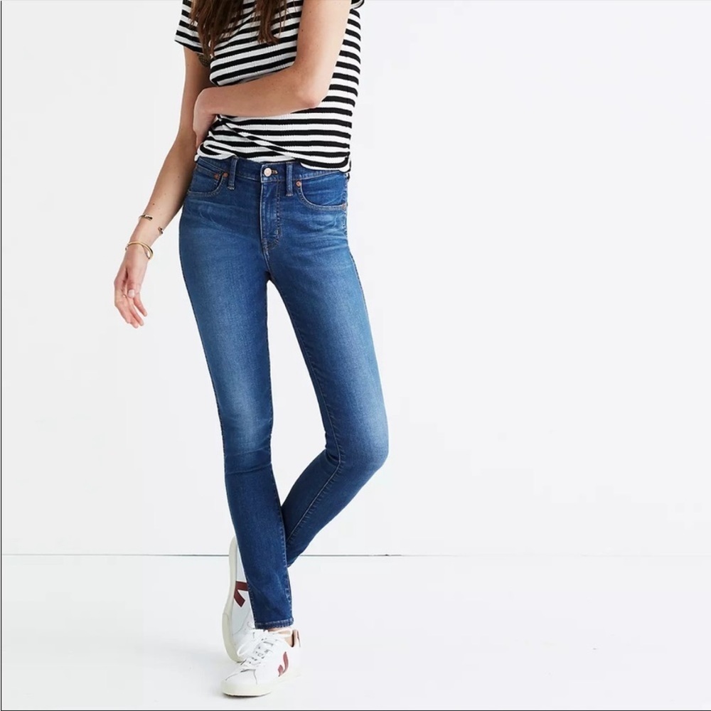 Madewell Skinny Jeans 9” Skinny Classic Blue Denim Casual Layering Size 25
